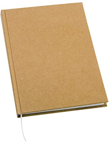 VBS Notizbuch, 200 Seiten Blanko Buch DIN A5 aus Pappmaché zum Selbstgestalten