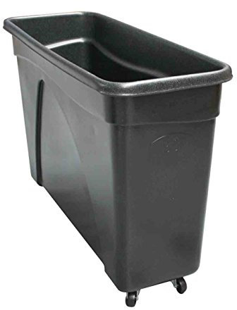Chabrias Ltd Mobile Glass Bottle Recycling Bin, 214 L Bottle Skip/Bar Truck – Heavy-Duty UK-Made, Leak-Resistant Smooth Interior, Stackable Design, 4 Swivel Castor Wheels – Black