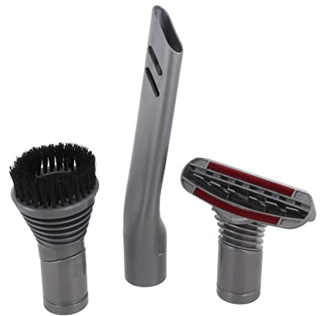 32 mm Non-Original Dyson-Compatible DC14 Steel Stair Tool/ Round Dusting Brush and Crevice Tool Accessory Kit