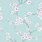 Fresco Apple Blossom Floral Teal Wallpaper - Paste The paper - Teal & Pink Wallpaper - Floral Tree Metallic flicks Great value, trend-led design - Suitable for any room - Feature or 4 wall design