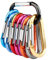 10 Stück gefederter Verschluss Karabiner, Gimars Schlüsselanhänger Aluminium Karabinerhaken für Camping, Angeln, Wandern oder Reisen … (10 COLOR)