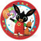 amscan Platos de papel para cena Bing Bunny-8 piezas, multicolor, 23 cm (9901515)