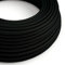 10m 2 Core Round Vintage Italian Style Braided Electrical 6mm Cable without Earth Wire, Antique Rope Woven Silk Lighting Flexible Fabric 0.75mm Cord, DIY Pendant Light, VDE Certification