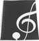 Dilwe Musik Notizbuch, Dauben Heft Manuskriptpapier-Notizbuch 50 Seiten Notenschrift Notizen-Notenblatt Manuskript-Schreibpapier( Schwarze Note)