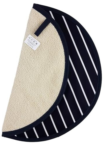 Blue & White Butchers Striped Chefs Pad/Hob Cover AGA Compatible