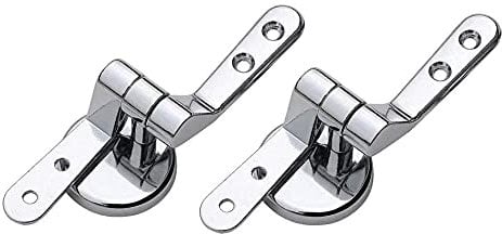 Vetrineinrete® Cerniere per copriwater universali 2 pezzi con raccordi cerniera di ricambio per sedile tavoletta wc water 52882 M2