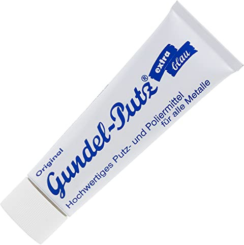 ORIGINAL GUNDEL-PUTZ Polierpaste - 1x 50ml - für jede Art der blanken Metallpolitur geeignet - ob als Silberputzmittel, Chrompolitur, Messing Politur, Edelstahl Politur oder für den Herd