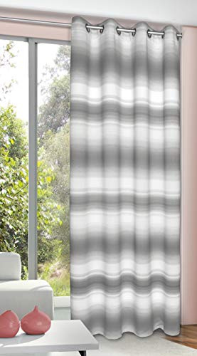 Albani Sciarpa con 8 occhielli/Florida/245 x 135 cm, Poliestere, Grigio, 245x135 cm