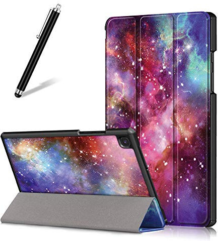 Artfeel Funda para Samsung Galaxy Tab A7 2020 10.4 T500/T505/T507, funda de piel ultra delgada y ligera, con función atril de tres pliegues, funda protectora magnética para tablet
