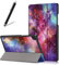 Artfeel Funda para Samsung Galaxy Tab A7 2020 10.4 T500/T505/T507, funda de piel ultra delgada y ligera, con función atril de tres pliegues, funda protectora magnética para tablet