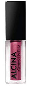Alcina Glittery Lip Fluid berry 02