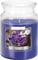 Large Purple Flower Candle with Lid Large Jar Intense Colour and Fragrance That Burns 100 Hours