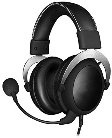 SMSOM Beexcellent Auricular for Juegos for PC, 53mm Drive Juego de la computadora Auriculares, Auriculares PC con cancelación de Ruido de micrófono Control de Volumen de luz LED for PC portátil Mac