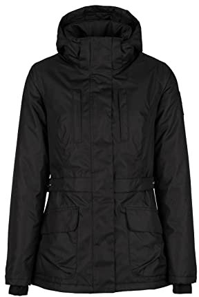 HORZE Damen Reitjacke Jadine, leichte Winterreitjacke wasserdicht und atmungsaktiv, Schwarz, 44