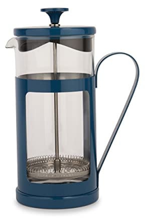 La Cafetière Monaco Stainless Steel Cafetière, Eight Cup, Blue, Gift Boxed