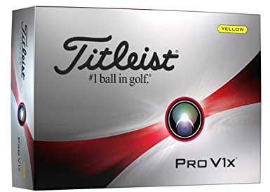 Titleist 2023 Pro V1x Golfball, Gelb