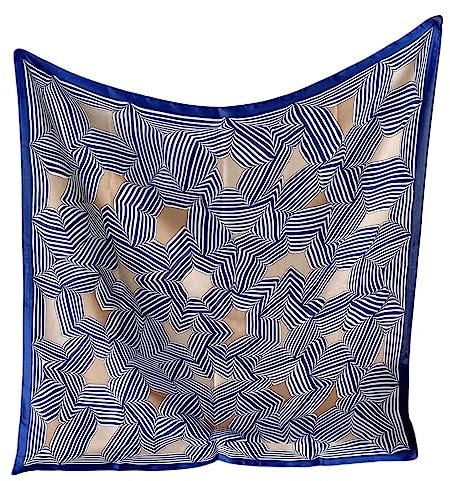 prinfantasy Seidenschal Damen 100 Seide Frauen Elegante Leichte Lange Seidentuch Silk Schal Halstuch Tuch Geschenk M090031