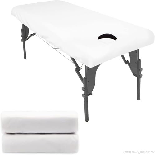 Xiaozhifu 2pcs Spannbezug für Massageliegen Ölres mit Loch,80 * 190CM Waschfaserlaken Bezug für Massageliege,Waschbar Massageliege Bezug für Hyperelastisch, Massageliege Bezug für Kosmetik-Tische