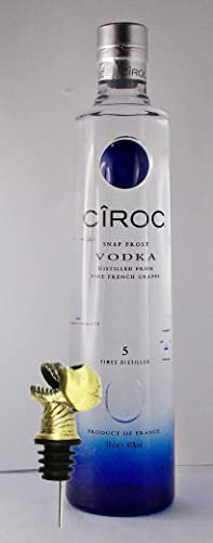CiRoc Snap Frost Vodka + Ausgießer Totenkopf Schädel