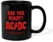 Spreadshirt AC/DC Logo Ceramic Mug, 325 ml, Black