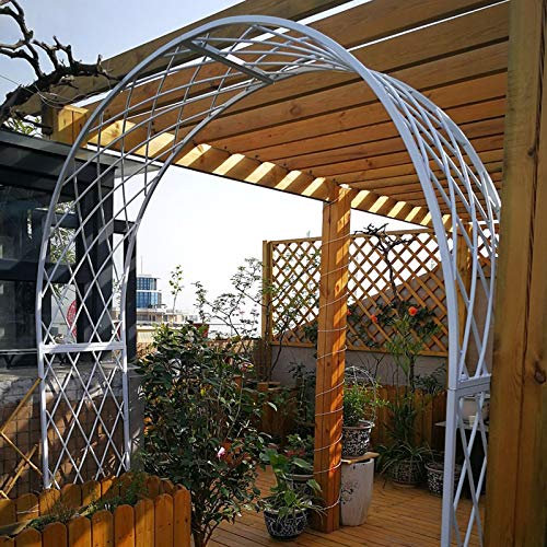 Garten-Rosenbogen, Kletterpflanzen Metallgitter, Stützbogenrosen, Geeignet Für Plätze Wie Höfe, Balkone, Terrassen Usw. (180Cmx40Cmx230Cm)