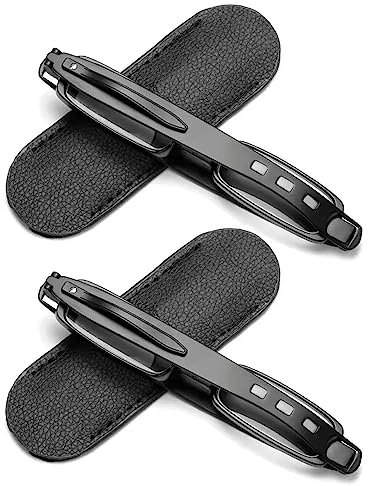 Lanomi Kompakte Faltbare Lesebrille Damen Herren 360 Grad Drehung Lesehilfe Leicht TR90 Sehhilfe Klein Schmal Zusammenklappbare Brille mit Lederetui 2 Stücke Schwarz(blaulichtfilter) 1.5