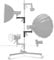 Soonpho 2-Packs Schiebbarer Griff Robuster Swivel Grip Head Griffkopf für Metal Heavy Rollstativ C Stand 224cm Robustes Studiostativ