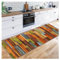 Siunwdiy Tapis De Couloir 40X80CM Tapis Moderne Coloré 3D Grain du Bois Antidérapant Lavable Extra Doux Antidérapant Tapis De Couloir pour Cuisine Passage Chambre Carré