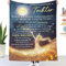Kuscheldecke Flauschige an unsere Tochter von Eltern, Personalisierte Geschenke Decke Deutsche Mama und Papa für Tochter Briefdecke Positiv Ermutigen Fleecedecke Wohndecke Sofadecke (150×200cm)