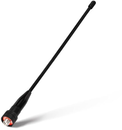 Superbat Antenne Walkie Talkie Antenne Radio Amateur avec Connecteur Femelle SMA 136-174MHz/400-470MHz Antenne Omni-directionnelle 50 Ohm Convient pour Kenwood/Wouxun/TYT Walkie Talkie etc.