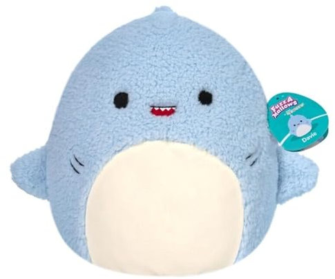 Squishmallow FuzzAMallows Plüschtier Davie der Hai 40 cm – Squishmallows Kuscheltiere