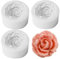 3 Stück 3D Silikonform Blumen Silikonformen Blumen Fondant Rosen Kerzen Silikonform Rosen Blumen Kerzen Form Silikon Form für Seife, Fondant, Kerzen,Süßigkeiten, Schokolade, Kuchendekoration
