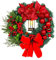 40CM Ghirlanda di Natale per Porta, Ghirlanda Natalizia per Porta con Luce a Led, Ghirlanda Artificiale Riutilizzabile per Decorazioni Natalizie, Porta D'ingresso,Parete,Finestra,Decorazione Natalizia