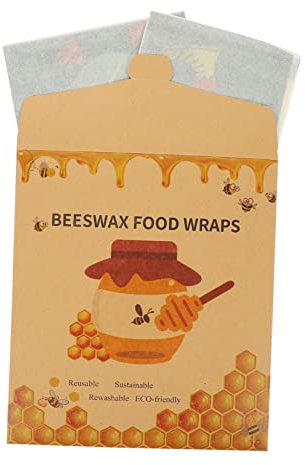 BEBEMOKO 3St Bienenwachs Wickeln dekoratives Bienenwachs Bienenwachstücher für den Haushalt küchenartikel Beewax Food Wraps nachhaltiges Wachstuch Sandwich-Verpackungsfolien Baumwolle