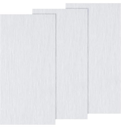 PATIKIL 6061 Hoja de aluminio T651 de 8 x 4 x 1/4 (0,236 pulgadas) 3 piezas de placa de aluminio plana lisa cubierta con película protectora, rectángulo térmico de 6 mm para la fabricación