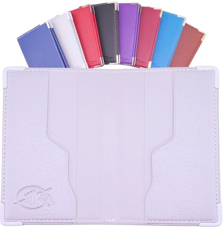 Ugozen Étui Cartes Bancaires RFID Luxéo | Porte Carte Bleue Homme/Femme Gris