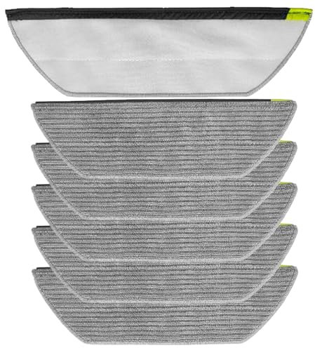 6 Pack Reusable Grey Mop Pads Compatible with Shark Robot Vacuum Models AV2800ZE, RV2820YE, RV2820ZE, AV2820S, AV2820XEUS, AV2820AE, AV282BVEUS, RV2800AE, RV2800S, RV2800XTUS, RV2800AECA