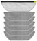 6 Pack Reusable Grey Mop Pads Compatible with Shark Robot Vacuum Models AV2800ZE, RV2820YE, RV2820ZE, AV2820S, AV2820XEUS, AV2820AE, AV282BVEUS, RV2800AE, RV2800S, RV2800XTUS, RV2800AECA