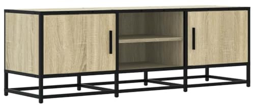 vidaXL TV-Schrank Sonoma-Eiche 120x35x41 cm Holzwerkstoff und Metall