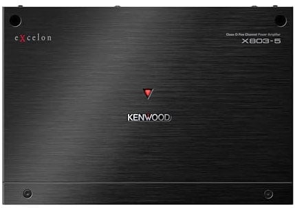 KENWOOD eXcelon X803-5 Class D 5-Channel Power Amplifier – 1600W All-in-One Amp for Superior Sound Quality, Versatility, and Advanced Protection