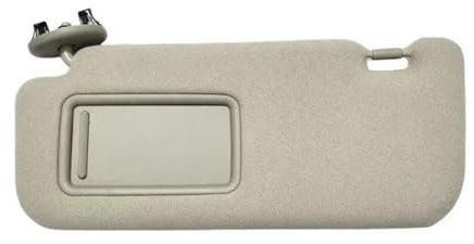 MCQNDS Parasol Interior para Coche Lado Izquierdo Y Derecho para Conductor Y Pasajero con Espejo para Toyota para Auris para Corolla 2008-2013 Parasol para Coche(Left Beige)