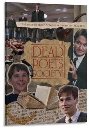 CHANNUYAN Filmposter Film Dead Poets Society (20) auf Leinwand, Wandkunstdruck, Poster, Foto, Gemälde, Poster, Raumdekoration, 60 x 90 cm