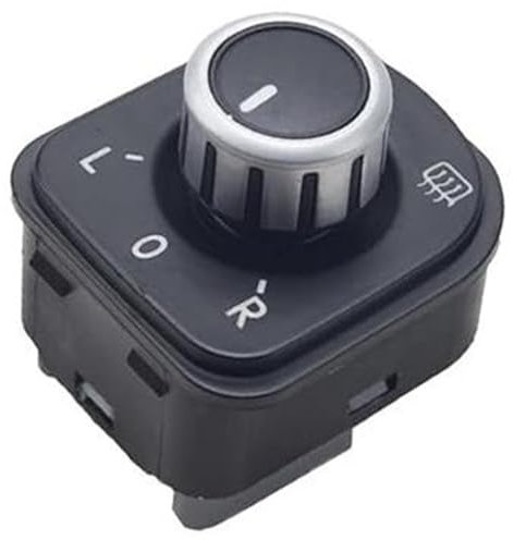 Pizgear Auto-Rückspiegelschalter, for Jetta, for Golf, 5 6 MK5 MK6 Rabbit CC EOS, Auto-Rückspiegel-Einstellknopf, Seitenspiegelschalter-Taste Autospiegelschalter