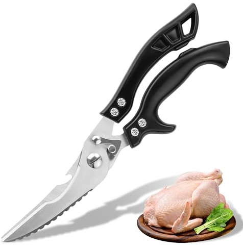 Ciseaux Cuisine Poulet Ciseaux à Volaille Professionnel pour Volaille Poisson Viande, Ustensile Cuisine