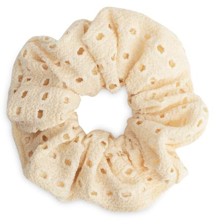 SXQLYH Haargummi Scrunchie Stoff Elastics, Hair Bobbles Haargummi Dickes Weiches Bequemes Zopfgummi, Scrunchies Pferdeschwanz Halter Bobble für Damen Dickes Langes Haar (Gelb)