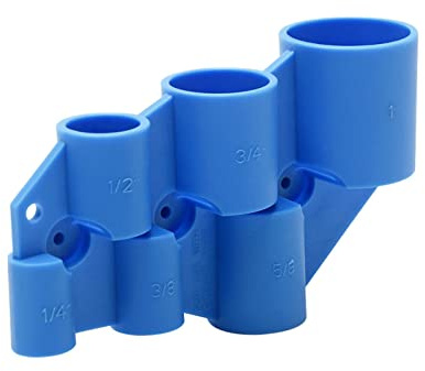 1/4 Zoll bis 2,5 cm Entgratungsrohr- und Tiefenmesser-Werkzeug, Anfasentfernungswerkzeug, Rohr-Entgratungswerkzeug, Rohrrohr-Fase für Kupfer, PEX, CPVC und PE-RT (Farbe: Blau)