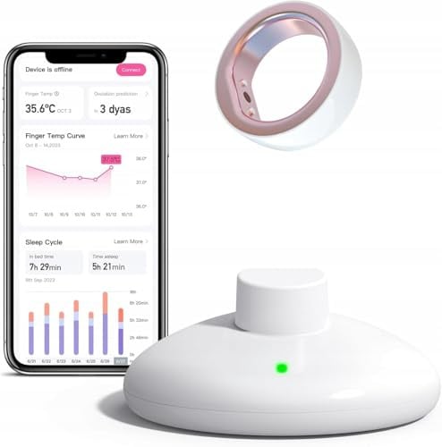 RESTEQ Bague connectée de suivi de fertilité et d'ovulation, taille 9