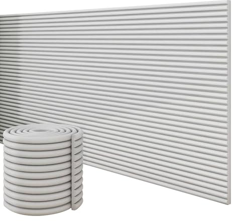 Zjyfyfyf Wandkissen Kinderzimmer Bett Selbstklebende 200cm Wandpaneele Gepolstert Selbstklebend Wandschutz Wandpolster Polsterpaneel Paneele Wand Polster, Wall Panels(Light Grey,40x200 cm)