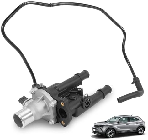55353311 Thermostat Housing with Thermostat Water Hose Pipe compatible with Opel Astra H J Cruze Vectra Zafira Insignia 2009-2022#55577284 826001