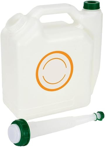 5L Fuel Mixing Bottle with 20:1 to 50:1 Ratio Scale – Oil & Petrol Mix Container for Chainsaws, Lawn Mowers, Leaf Blowers & Garden Machinery – Heavy-Duty Environmentally Friendly Green Bottle